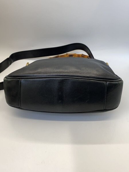 GUCCI(グッチ) / バンブーハンドル 2WAY ショルダーバッグ/レザー/BLK 