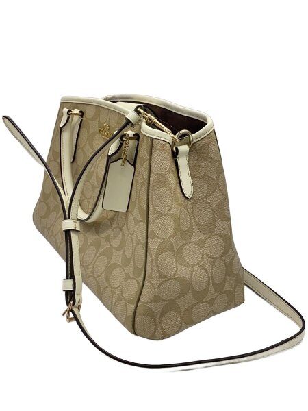COACH(コーチ) / 2WAY シグネチャー ショルダーバッグ/BEG/総柄/F58310 