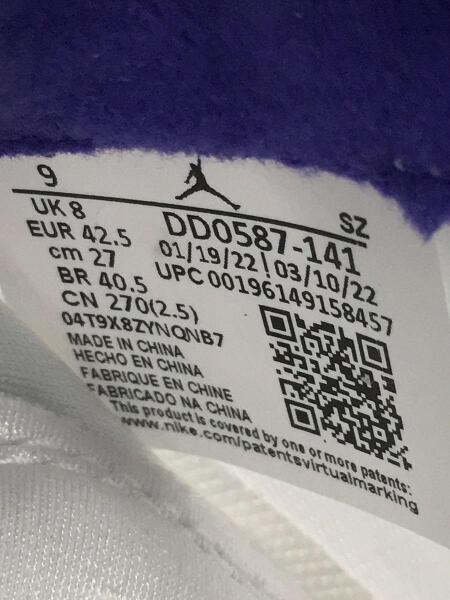 NIKE(ナイキ) / ハイカットスニーカー/27cm/WHT/DD0587-141/Air Jordan