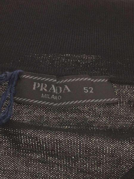 PRADA(プラダ) / POLO M/L/セーター(薄手)/52/ウール/ブラック/DNA793 