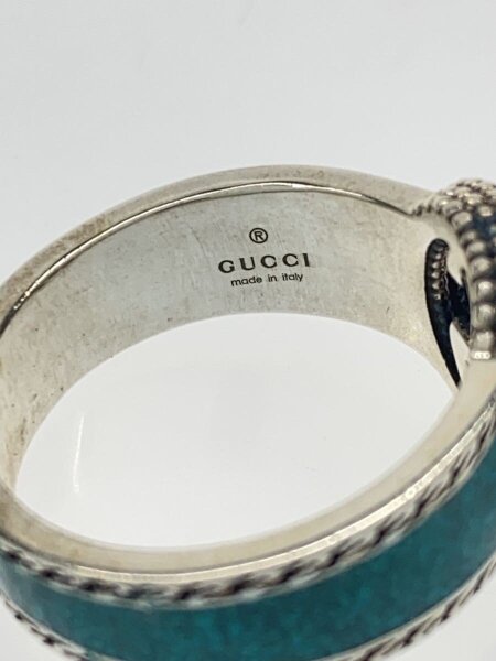 GUCCI(グッチ) / インターロッキングG/ターコイズ/リング/SV925/20号