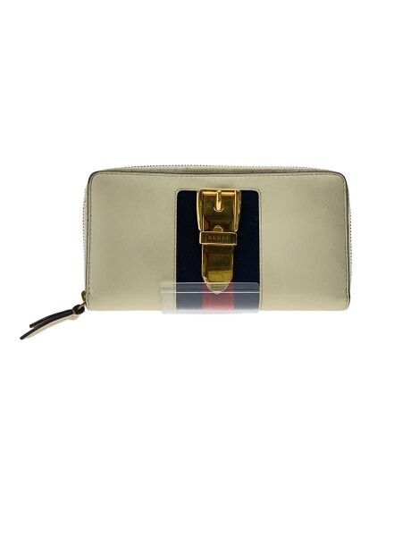 GUCCI(グッチ) / 長財布_シルヴィ/レザー/WHT/レディース | 中古品の 