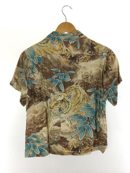 SUN SURF(サンサーフ) / TIGER ESCAPES/アロハシャツ/XS/レーヨン/BLK 