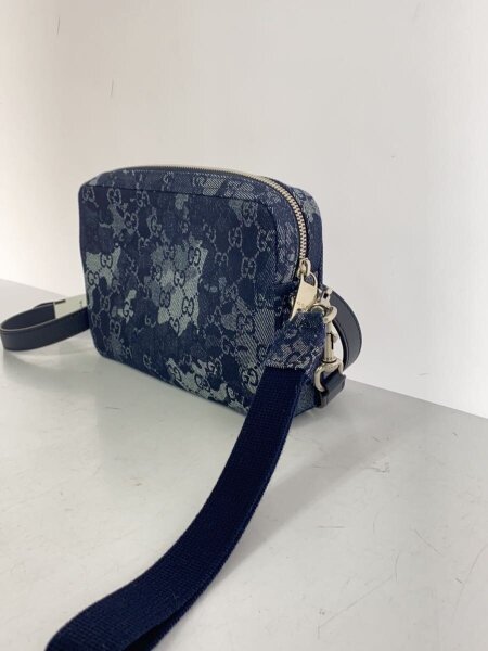 GUCCI(グッチ) / ショルダーバッグ/--/NVY/総柄/クロスボディバック 