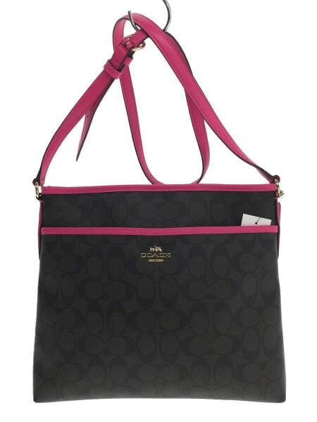 COACH(コーチ) / シグネチャーショルダーバッグ/レザー/ブラウン/総柄 COACH(コーチ) / シグネチャーショルダーバッグ/レザー/ブラウン/総柄