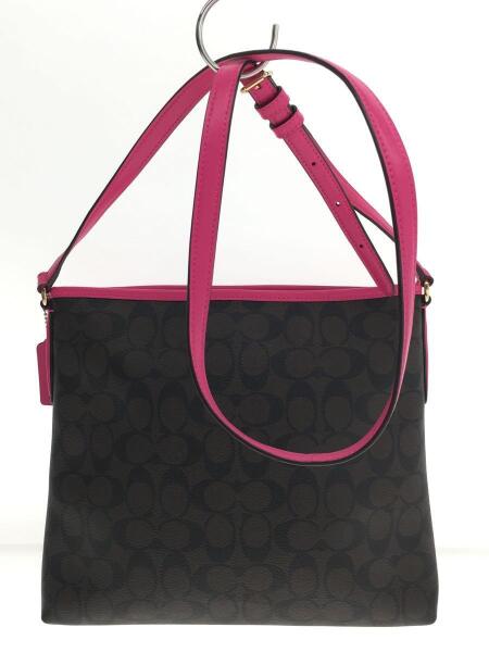 COACH(コーチ) / シグネチャーショルダーバッグ/レザー/ブラウン/総柄 COACH(コーチ) / シグネチャーショルダーバッグ/レザー/ブラウン/総柄
