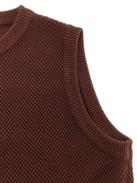 crepuscule(クレプスキュール) / 18SS/別注/Moss Stitch Vest/ニット 