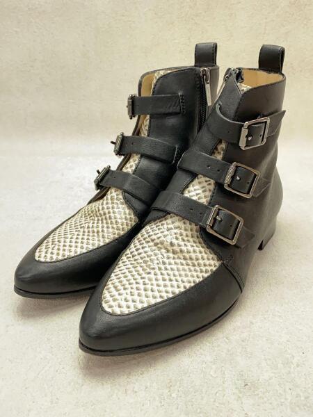 ジミーチュウ パイソンレザーベルトストラップブーツ ジミーチュウ パイソンレザーベルトストラップブーツ