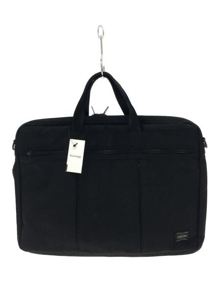 PORTER / 2way/ブリーフケース/ショルダー欠品/スレ・ダメージ有/ヨゴレ箇所有/BLK/無地 PORTER(ポーター) / ショルダー欠品/ヨゴレ・ダメージ有/ブリーフ