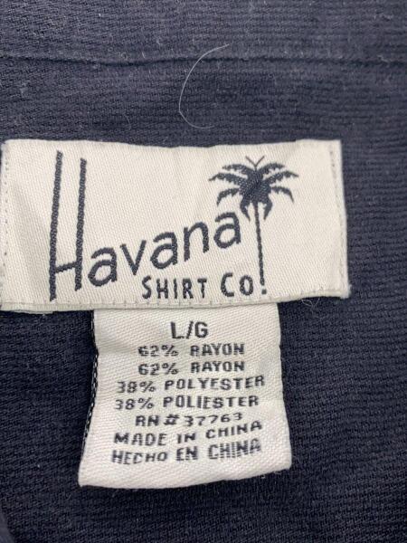 HAVANA&CO(ハバナアンドコー) / 半袖シャツ/L/レーヨン/BLK | 古着の 