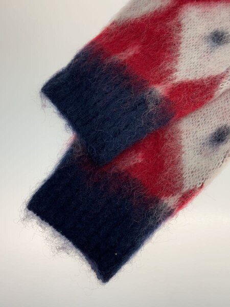 Needles / 23AW Mohair Cardigan Diamondカーディガン(厚手)/S/モヘア/RED/総柄/NS Needles(ニードルズ) / 23AW/Mohair Cardigan Diamond/カーディガン