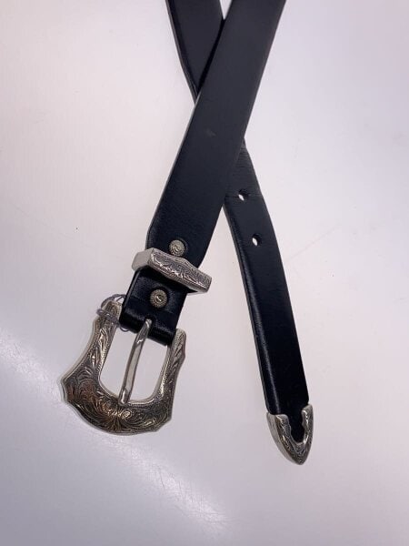 TOGA(トーガ) / METAL BUCKLE BELT/一部剥げ有/牛革/ブラック/メンズ