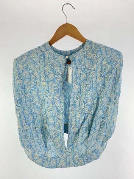 FUMIE=TANAKA / ブラウス/1/レーヨン/BLU/総柄/F21S-19 FUMIE=TANAKA(フミエタナカ) / ブラウス/1/レーヨン/BLU/総柄/F21S-19