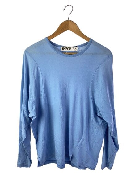INSCRIRE(アンスクリア) / 長袖Tシャツ/36/コットン/BLU/121SS-CUT8 
