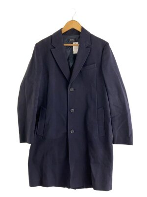 A.P.C. (ka) バルカラーコート S 厚手ナイロンアウター 紺 古着 A.P.C.のコート検索結果|古着・中古品の通販サイト セカンドストリート