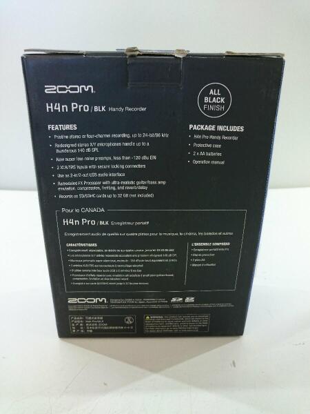 ZOOM(ズーム) / ICレコーダー Handy Recorder H4n Pro/BLK [All Black 