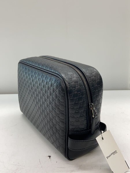 GUCCI(グッチ) / クラッチバッグ_マイクログッチシマ/レザー/BLK 