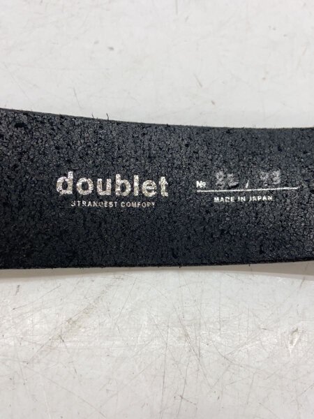 doublet(ダブレット) / ITA LEATHER BELT/25SS/ベルト/--/BLK/メンズ 