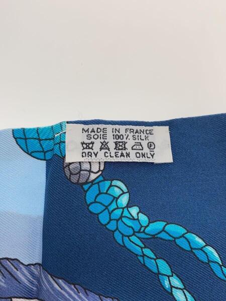 HERMES(エルメス) / スカーフ/シルク/BLU/総柄/レディース/マキシ