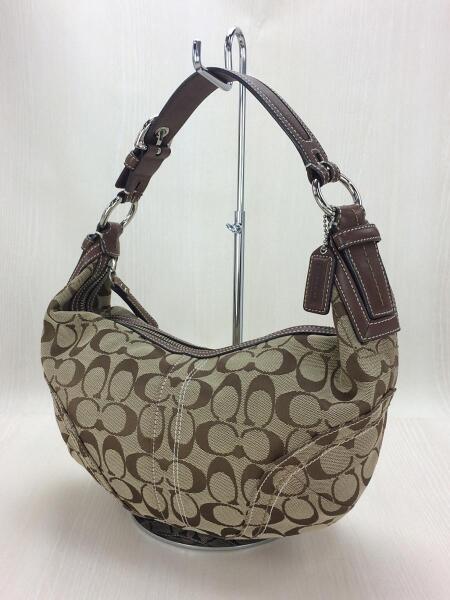 コーチ ワンショルダーバッグ 10074 ブラウン シグネチャー ソーホー