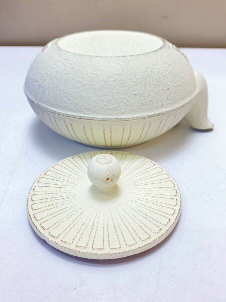 新品未使用 アンシャンテジャポン 白 KIKU KIKU 南部鉄器 アンシャンテ