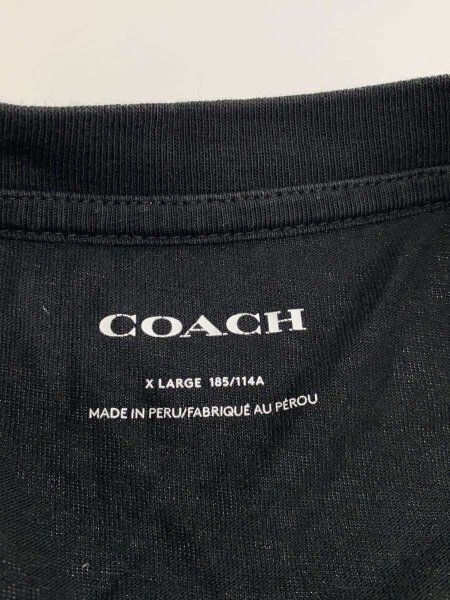 COACH(コーチ) / 長袖Tシャツ/XL/コットン/BLK/CO788/シグネチャー 