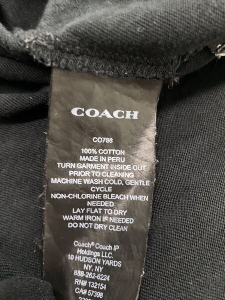 COACH(コーチ) / 長袖Tシャツ/XL/コットン/BLK/CO788/シグネチャー 