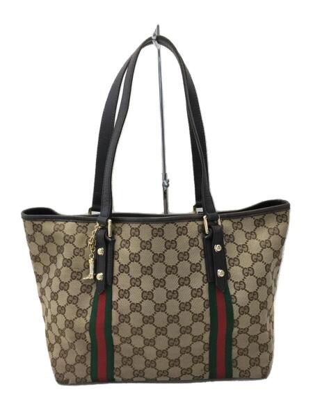 【中古】 幼少時代 GUCCI(グッチ) / トートバッグ_GGキャンバス/シェリーライン