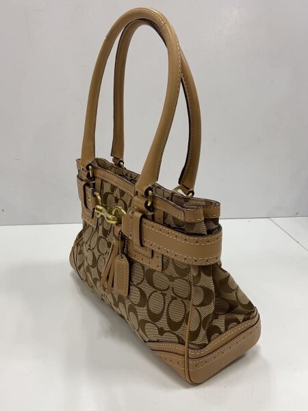 COACH(コーチ) / ミディアムキャリーオール_シグネチャー_ハンプトンズ 