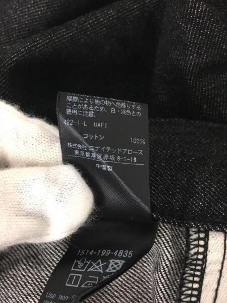 UNITED ARROWS(ユナイテッドアローズ) / ワイドパンツ/38/デニム/BLK  