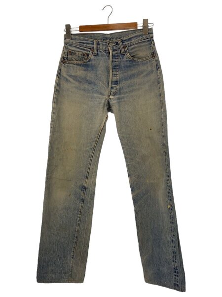 Levi’s / ストレートパンツ/30/コットン/IDG/無地/501/80s/赤耳/usa製/黒カン/リペア有 Levi's(リーバイス) / ストレートパンツ/30/デニム/IDG/501/80s/赤耳