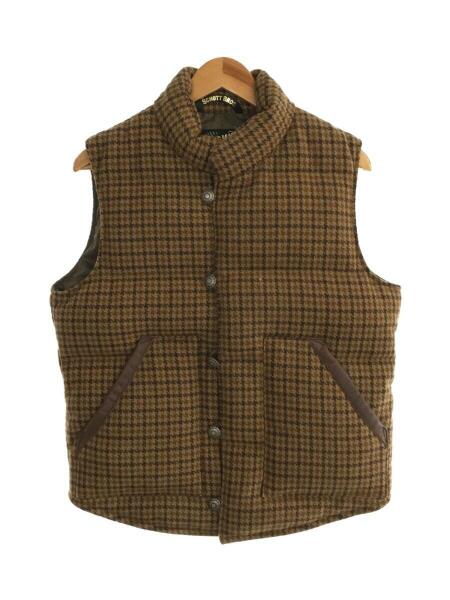 Schott bros のダウンベストメルトンウールショットブロスnyc