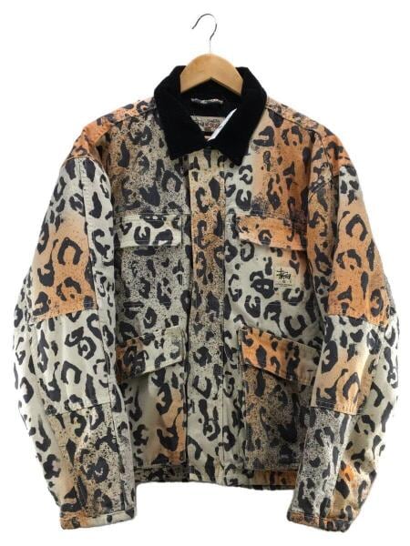 レースフーディー STUSSY(ステューシー) / WASHED CANVAS SHOP JACKET/カバーオール/S
