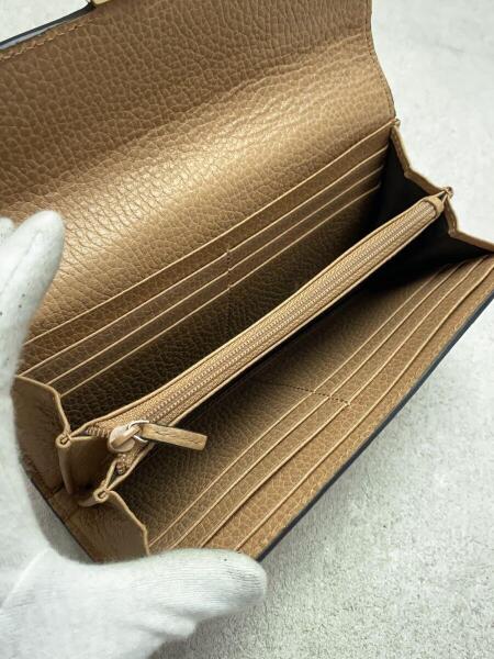 GUCCI(グッチ) / 長財布/レザー/BEG/無地/レディース/598166 | 中古品