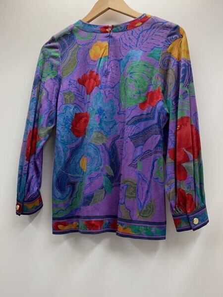 LEONARD 長袖 Tシャツ 花柄 LEONARD(レオナール) / 長袖Tシャツ/--/コットン/マルチカラー/花柄