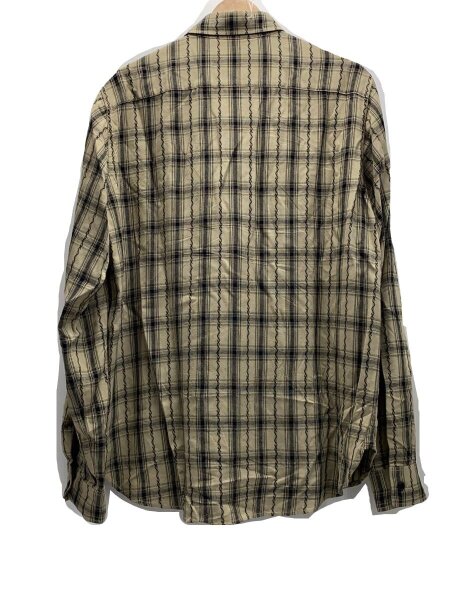 SAINT LAURENT / 長袖シャツ/S/レーヨン/GRY/チェック/JP53 2020 00078 SAINT LAURENT(サンローラン) / 長袖シャツ/S/レーヨン/GRY/チェック