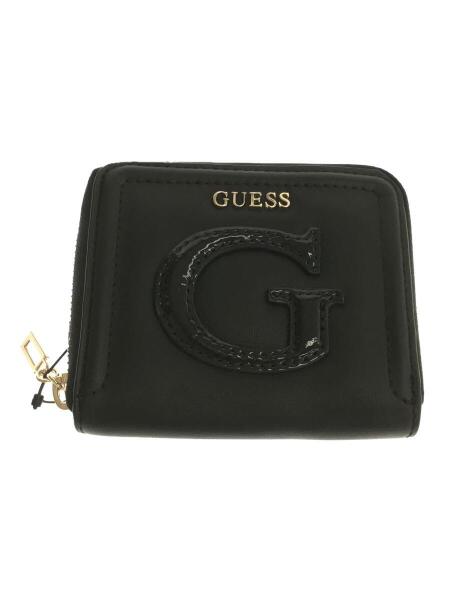 GUESS(ゲス) / 2つ折り財布/レザー/ブラック/黒/ラウンドジップ/財布 