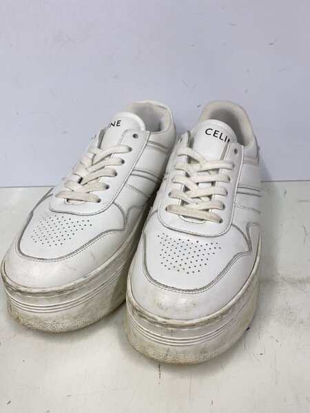 セリーヌ スニーカー 36 CELINE セリーヌ ブロックスニーカー ホワイト