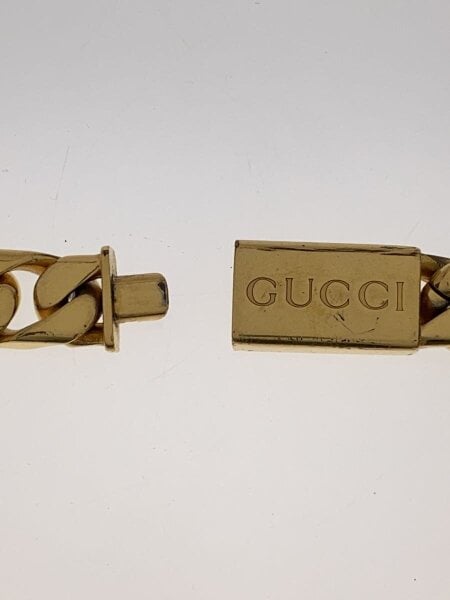 GUCCI(グッチ) / スクリプトブレスレット/--/GLD/レディース | 中古品 