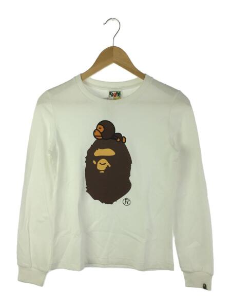 A BATHING APE(アベイシングエイプ) / 長袖Tシャツ/XS/コットン/WHT 