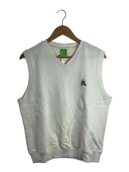 HUF(ハフ) / CROWN FLEECE VEST/ベスト/S/コットン/ホワイト | 古着の 