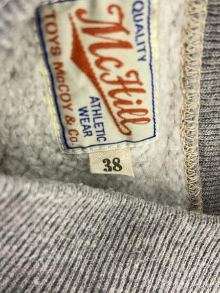 TOYs McCOY(トイズマッコイ) / スウェット/38/コットン/GRY/GI SWEAT 