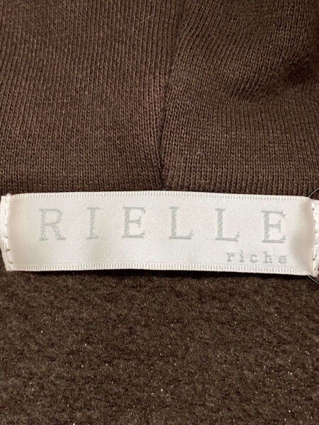 RIELLE RICHE パーカー　リエルリシェ　フーディー RIELLE riche(リエルリシェ) / パーカー/--/コットン/BRW | 古着の販売