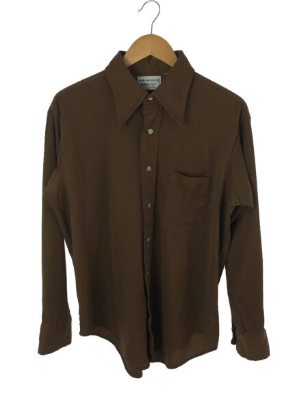 Van Heusen / 長袖シャツ/--/ポリエステル/BRW/60s Van Heusen(ヴァンヒューゼン) / 長袖シャツ/--/ポリエステル/BRW/無地