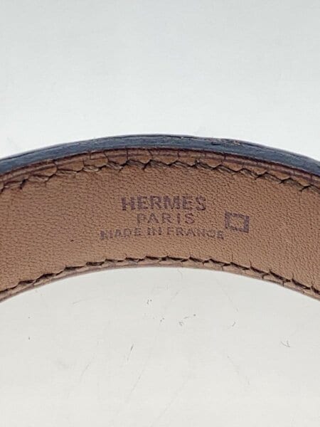 HERMESレザーバングル [プールトゥール] 2連アリゲーター