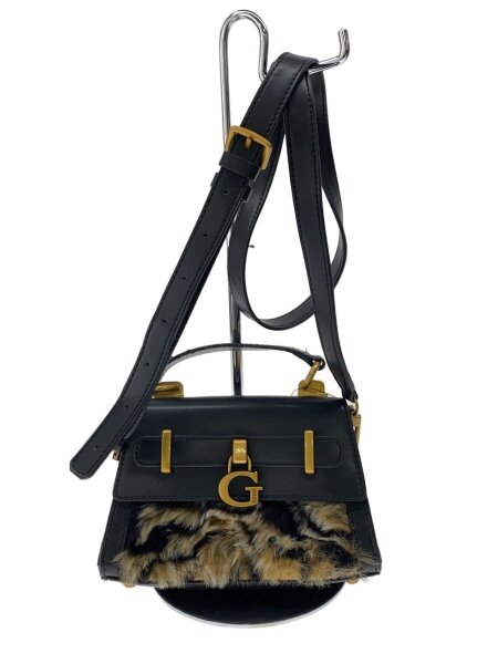 GUESS(ゲス) / ショルダーバッグ/レザー/BLK/レオパード | 中古品の 
