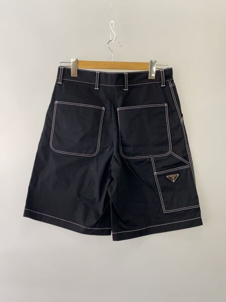 PRADA(プラダ) / トライアングルロゴショートパンツ/44/コットン/BLK 