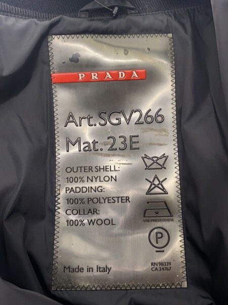 PRADA SPORT(プラダスポーツ) / ナイロンジャケット/--/ナイロン/BLK 