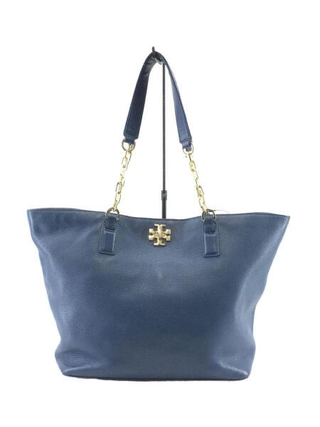 TORY BURCH(トリーバーチ) / トートバッグ/レザー/紺/無地/ネイビー 
