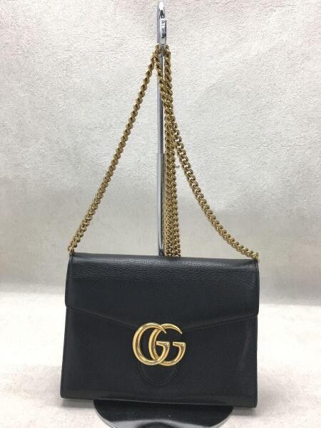 GGマーモント チェーンウォレット ショルダーバッグ GGマーモント〕チェーンウォレット ・ホワイト レザー | GUCCI公式